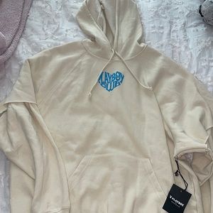 NWT Playboy Club tan hoodie